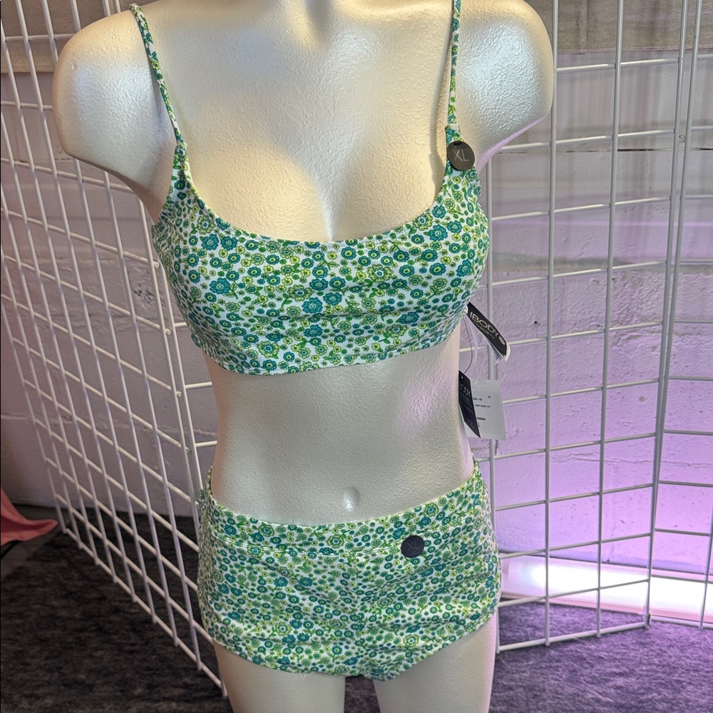 Cotton On Body Green Floral Bikini